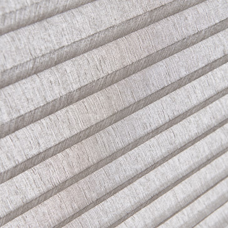 "Windows: Combo Shade with Cordless Lift: 3/4 Single Cell Shades: Single Cell VertiCell Cellular Shade: Impresario, Sandstone Gray 0590