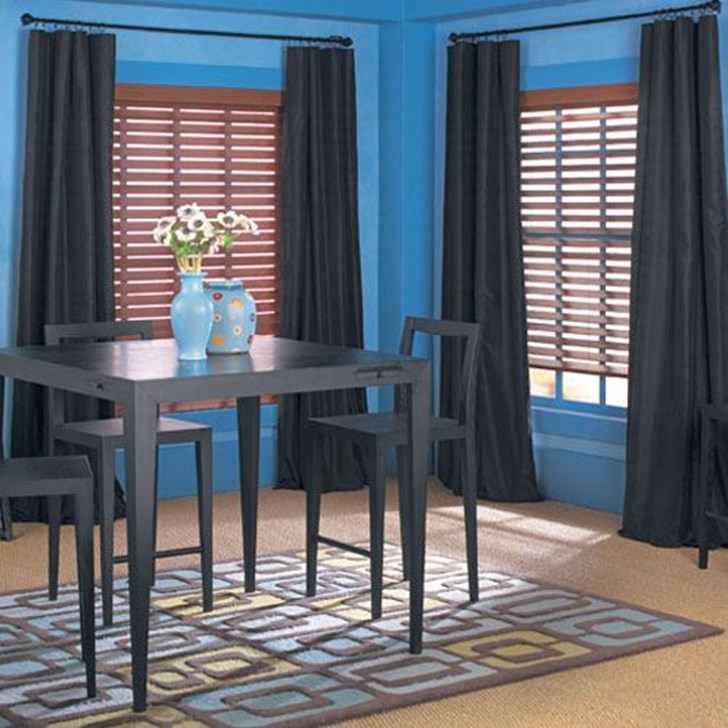 This Levolor Wood Blind brings warmth, beauty and elegance into your home. Color: Chestnut
