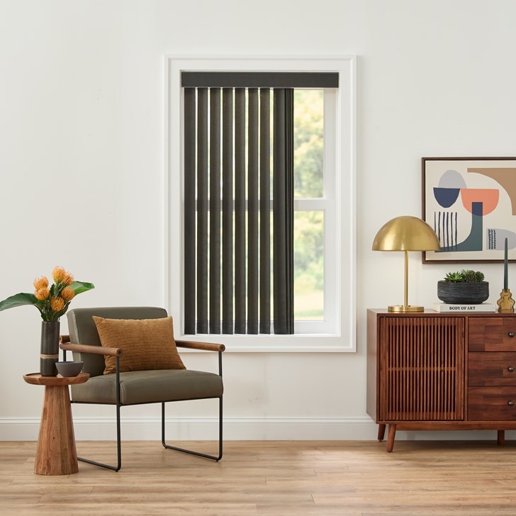 Color: London Charcoal 1444; Tilt Open: Right to left