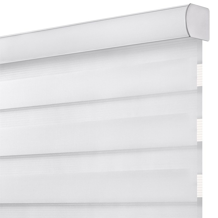 Motorized Zebra Shades in the Lunar Eclipse color.